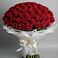 Букет 101 Красная роза Блэк Мэджик в Чурапче