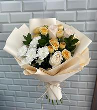 Букет цветов из:  Розы и Хризантемы в Чурапче