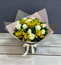 Букет цветов из:  Орхидеи и Розы в Чурапче