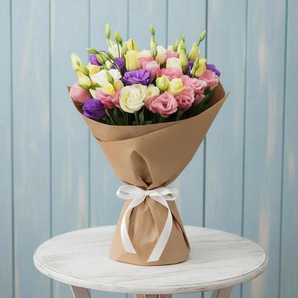 Букет цветов из: Лизиантусы в Чурапче