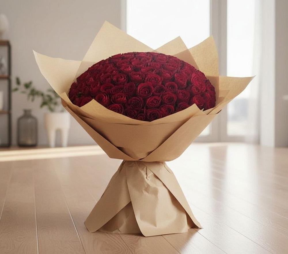 Букет 101 Красная роза в Чурапче