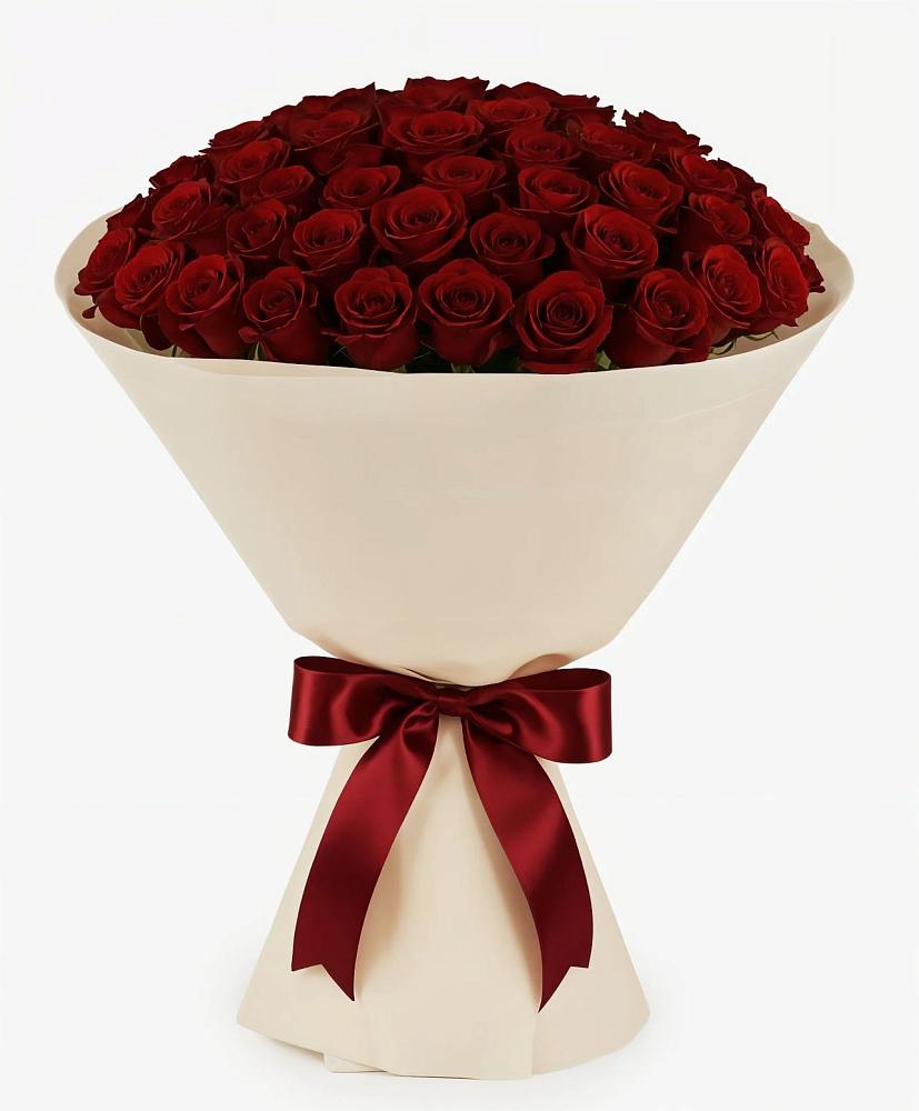 Букет 101 Бордовая роза Блэк Бакарра в Чурапче