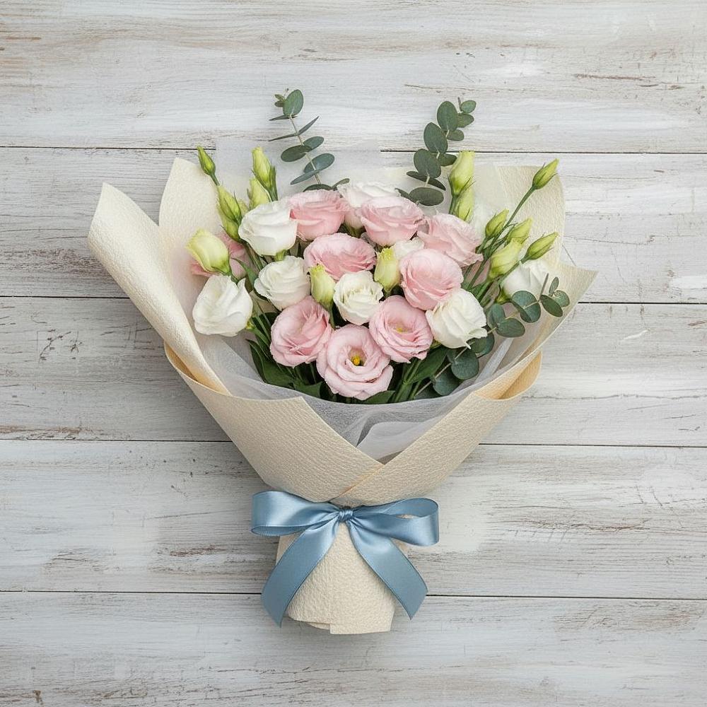 Букет цветов из: Лизиантусы в Чурапче